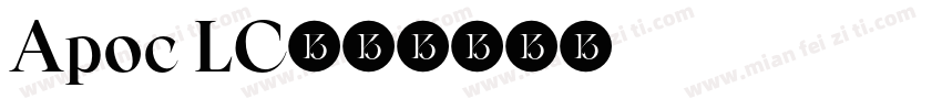 Apoc LC字体转换